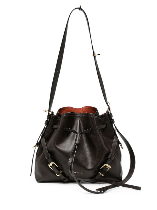 Bolso bombonera Voyou pequeño de piel brillante