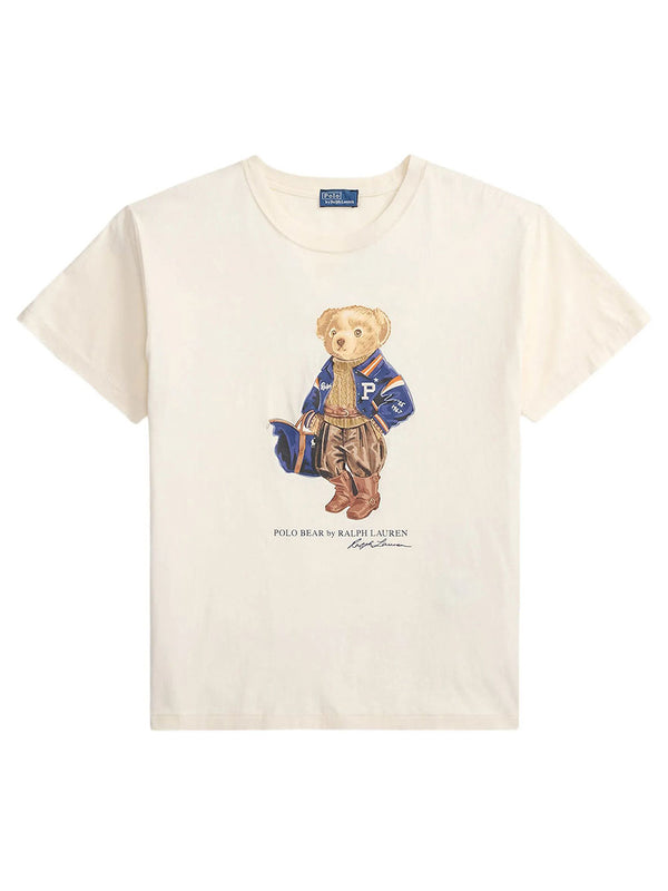 T-Shirt Polo Bear In Jersey Di Cotone