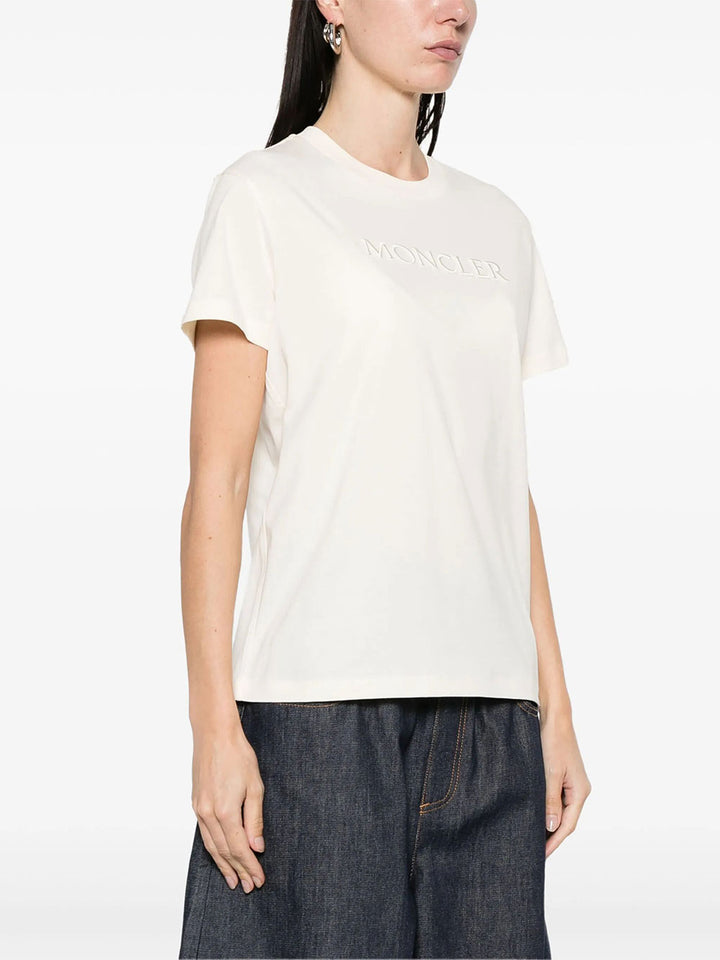 Moncler T-SHIRT - Bianco | 97678be8d42dd2cefa1b27a54fa4644a36c02713