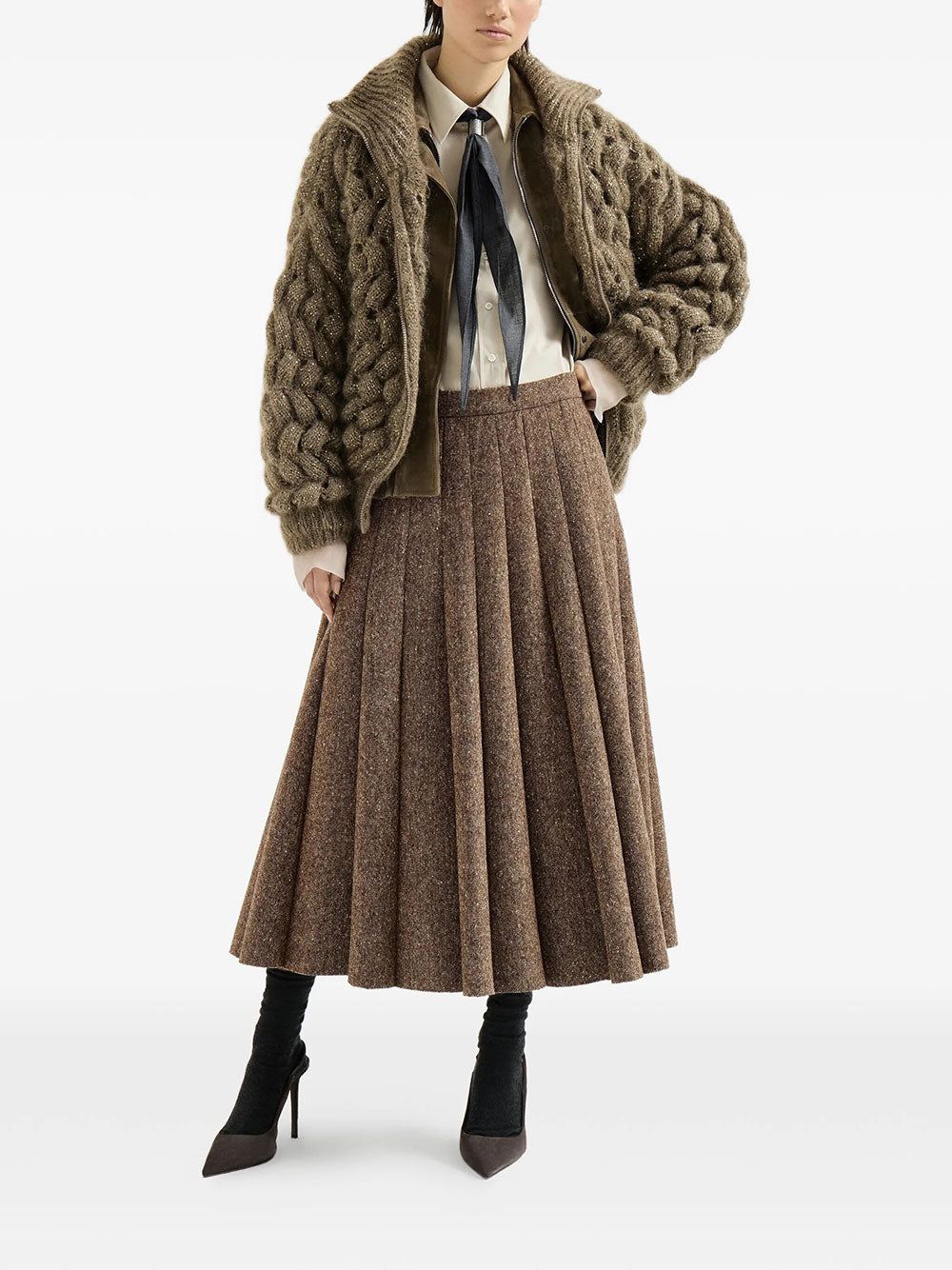 Brunello Cucinelli MAGLIA - Marrone | 9142391c5d46a4484d4253d9c592c5731ed8ca86