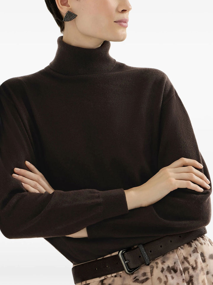 Brunello Cucinelli Turtle neck - Marrone | 43278b7ecc989462520745f5e7dfc161edc62e47