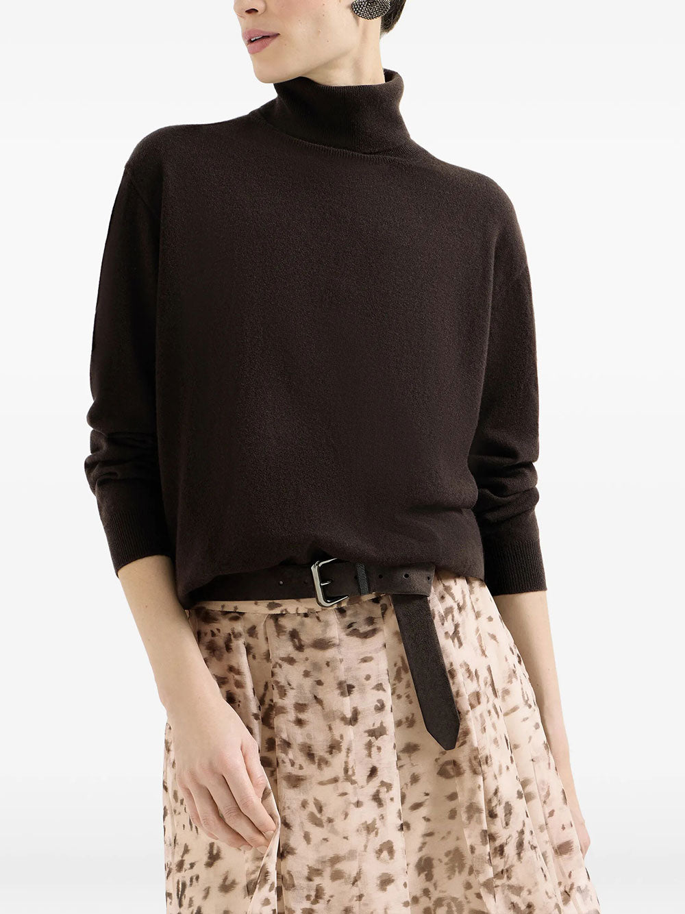 Brunello Cucinelli Turtle neck - Marrone | 788d264a54bba4eb2b3a283356eb9f978d969467