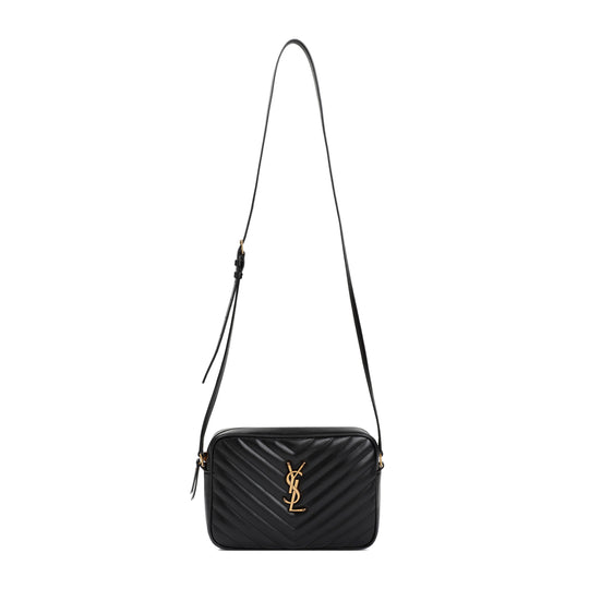 Black Calf Leather Lou Bag