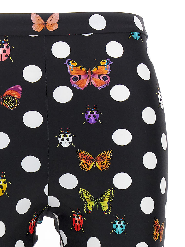 Butterflies & Ladybugs Polka Dot Leggings Nero