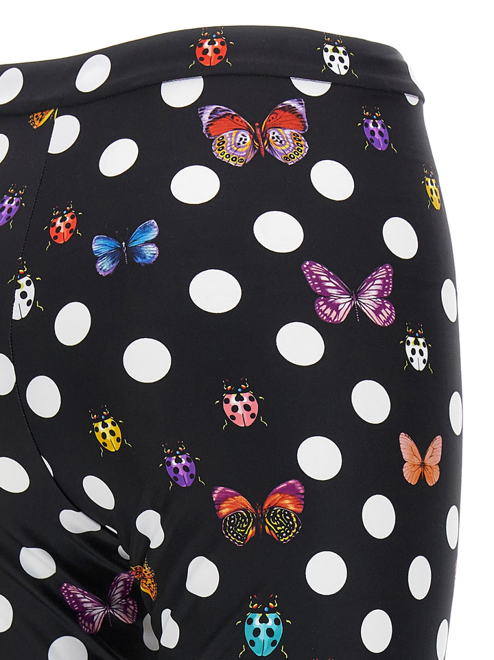 Butterflies & Ladybugs Polka Dot Leggings Nero