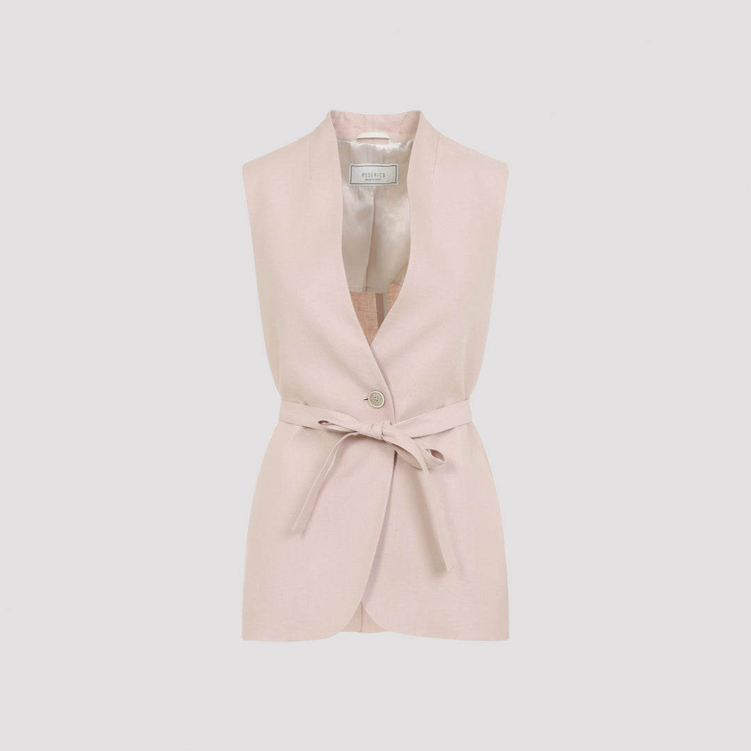 Peserico Gilet - Nude & Neutrals | d1c11ce55be55c1b0937d5017bba442f783dea24
