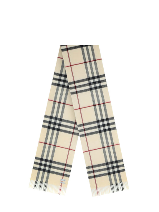 Cashmere Scarf With Giant Check Motif