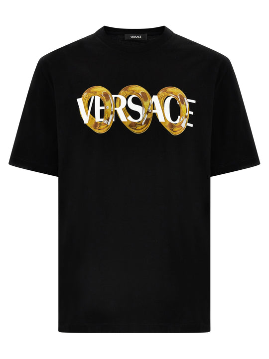 Logo Print T Shirt Nero