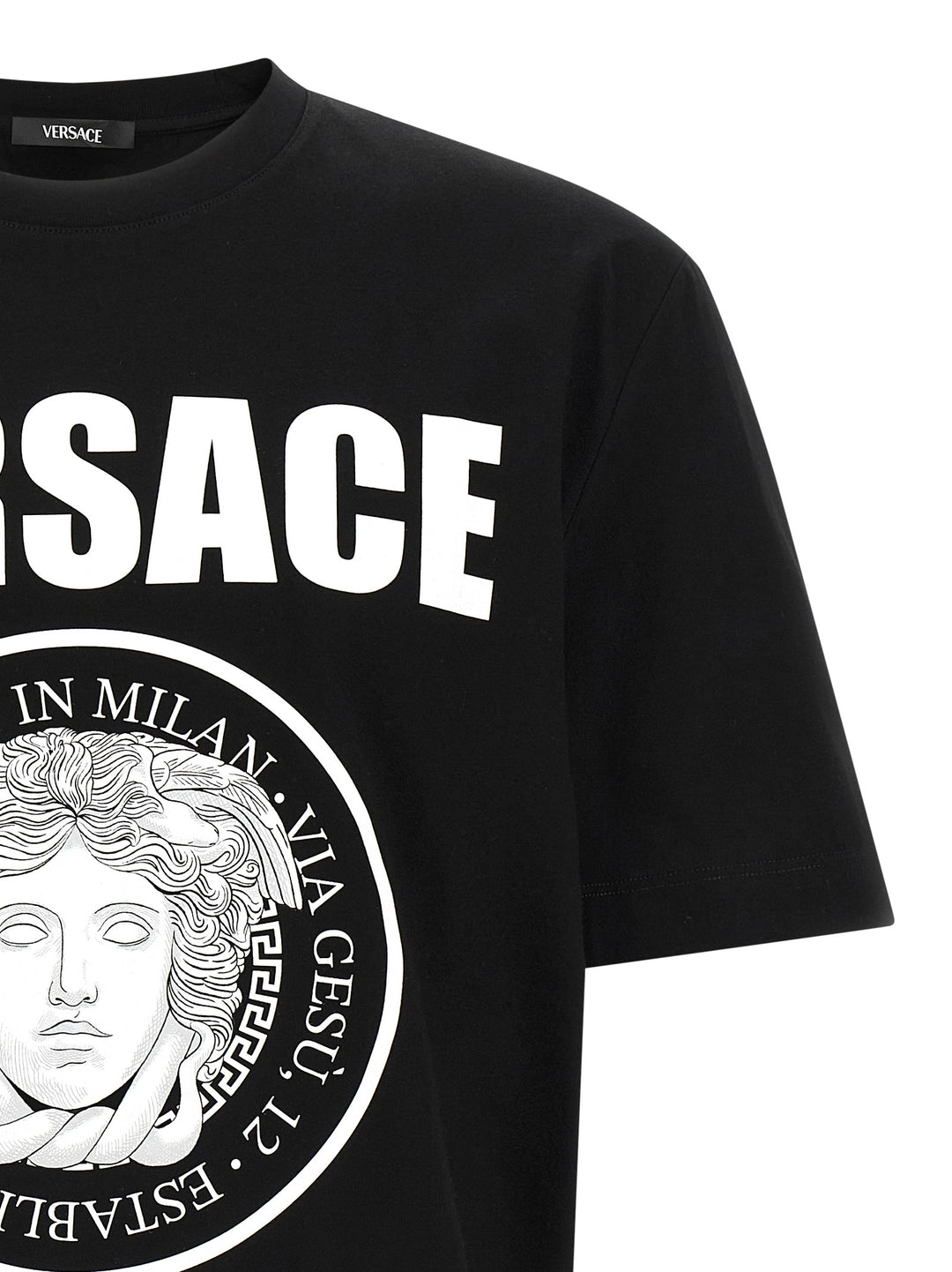 Versace Medusa Rock T shirt - Bianco/Nero | 53ac425f134dead2ac9565db96d6395ad8223a2a