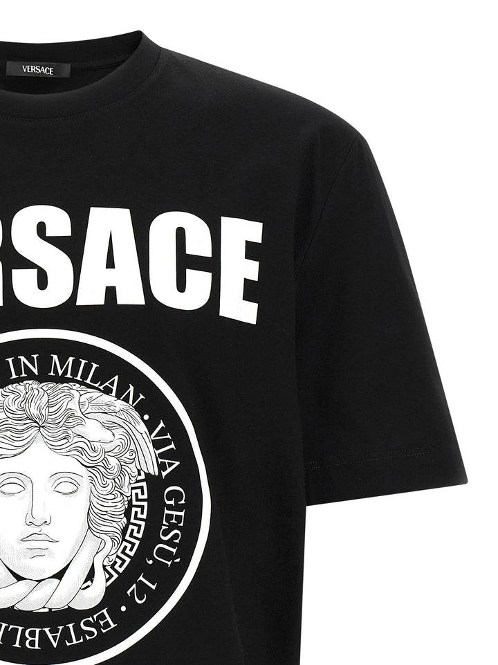 Versace Medusa Rock T shirt - Bianco/Nero | 53ac425f134dead2ac9565db96d6395ad8223a2a