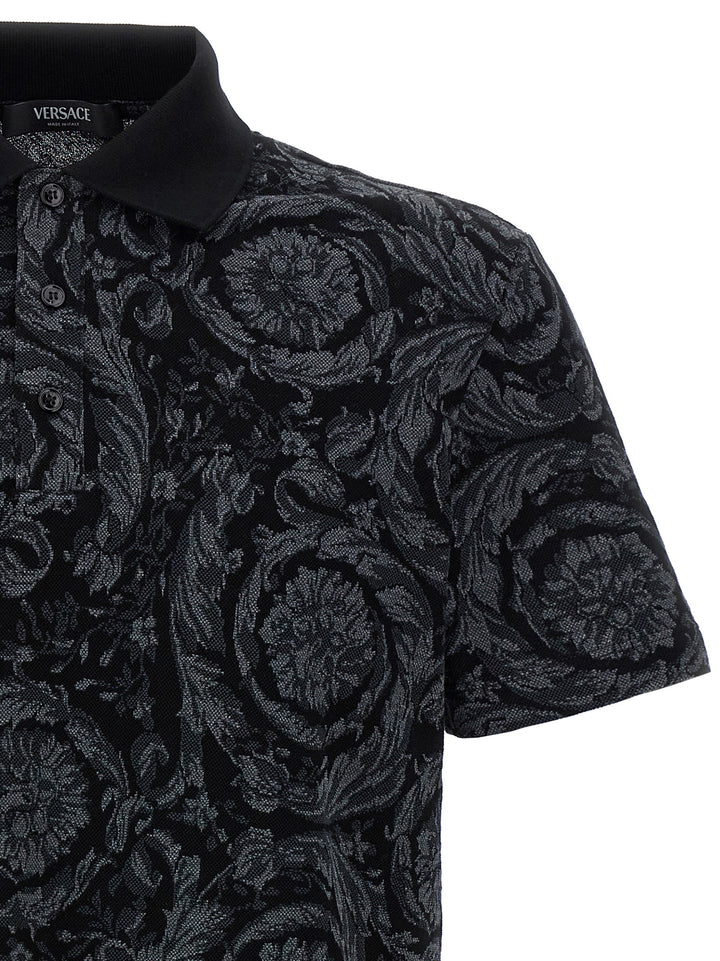 Versace Baroque  Shirt Polo - Multicolor | f095484e5f0e4f3ef13dc25f9a380289b8b11b55