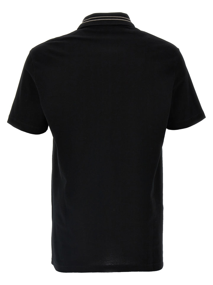 Versace Medusa Embroidery Polo - Nero | b3650d85258ab57cb8fefb2a693ea12b76ac9c40