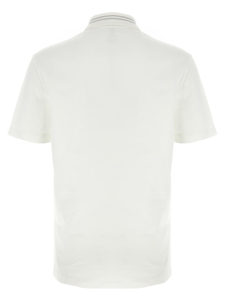 Versace Medusa Embroidery Polo - Bianco | f8a3ebaaf1063fd8e84522c50c68cf3276171773