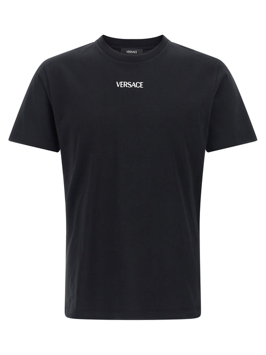 Versace Logo T Shirt Nero