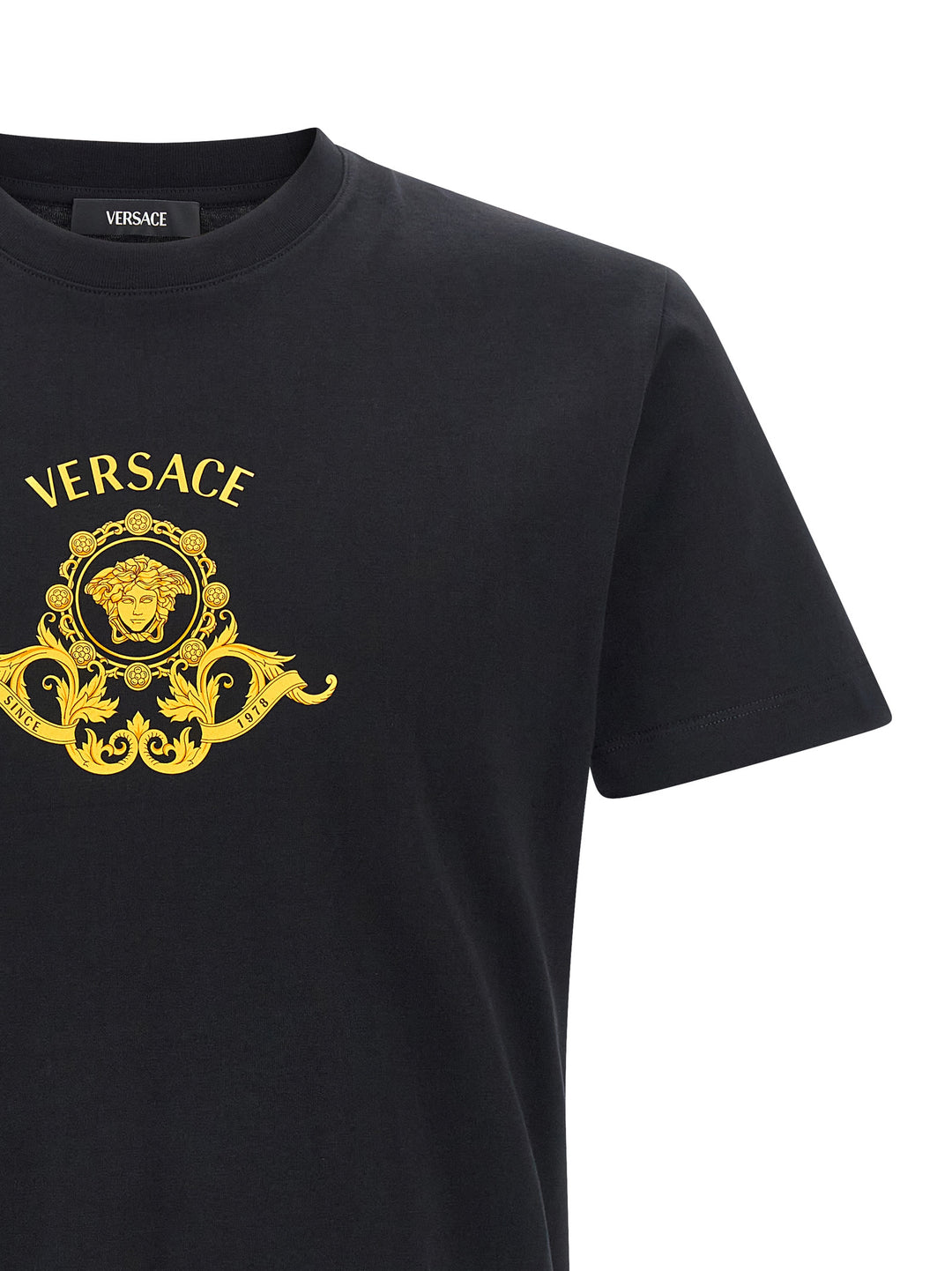 Versace Hall Of Heroes Crest T shirt - Nero | 1909351ad31915508dc81162f78344f8a7cc62cc