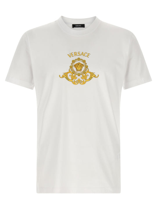 Hall Of Heroes Crest T Shirt Bianco