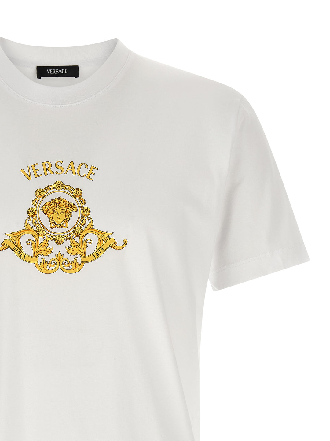 Versace Hall Of Heroes Crest T shirt - Bianco | 84151641c6abb73c78ac4d49e1dd4d43cb120d06