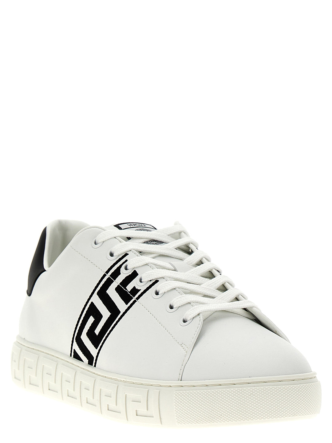 Versace Greca Sneakers - Bianco/Nero | 50980e813d869db31bcd27b9d9c07fdd4bff00f2