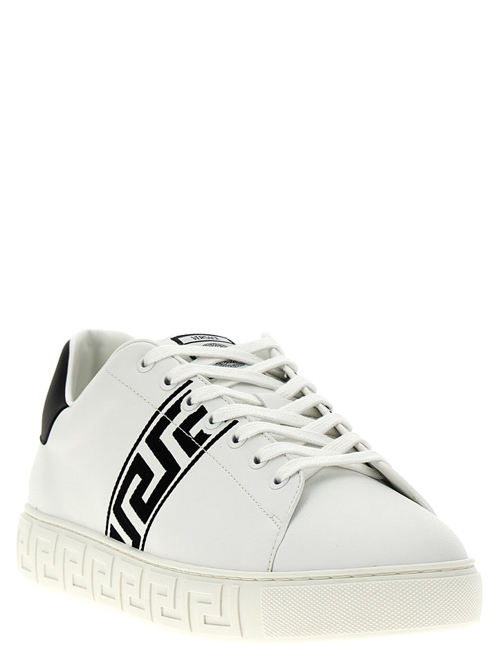 Versace Greca Sneakers - Bianco/Nero | 50980e813d869db31bcd27b9d9c07fdd4bff00f2