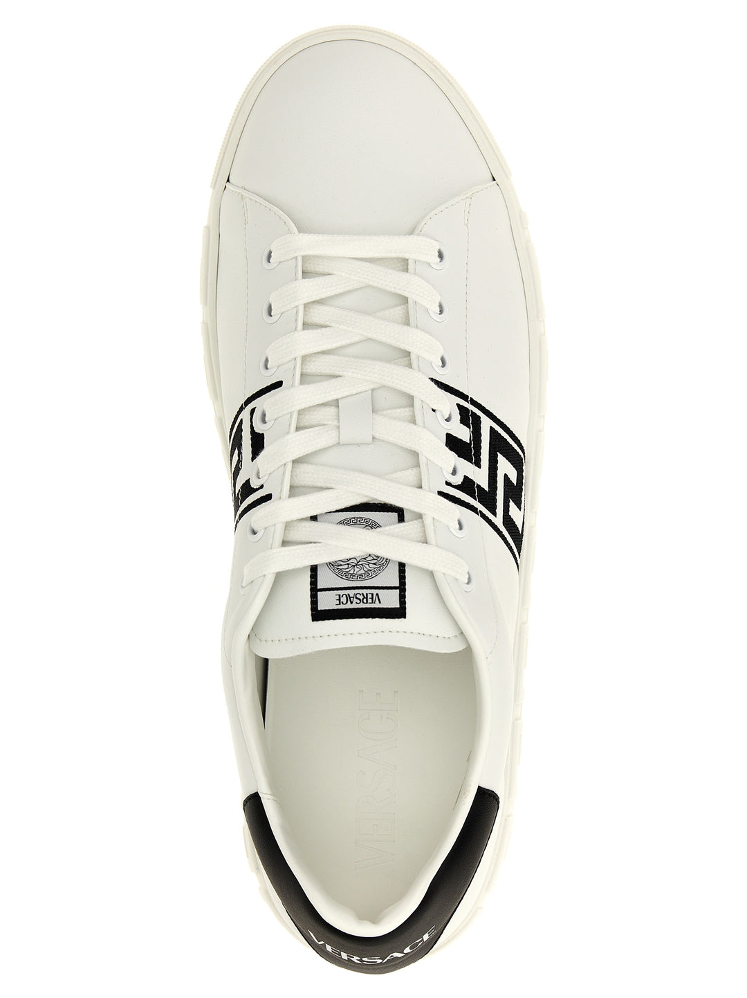 Versace Greca Sneakers - Bianco/Nero | 960b4ab276f5bbec0e0a77ec4d38b121355f1ac1