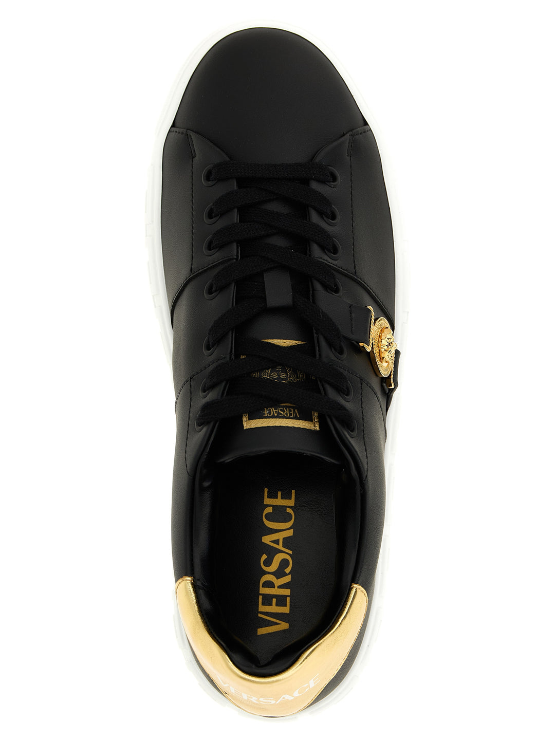 Versace Greca Sneakers - Nero | ce07eeb56bb1b2b7dbc1289a853a9372538a5d8d