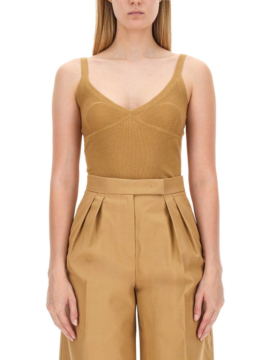 Max Mara Top - Beige | bc476c56e08869c9b82c1950a2f83051cecc8b5e