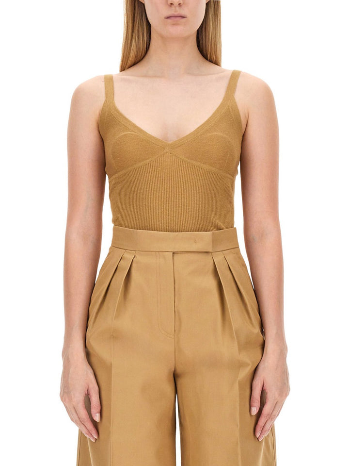 Max Mara Top - Beige | bc476c56e08869c9b82c1950a2f83051cecc8b5e