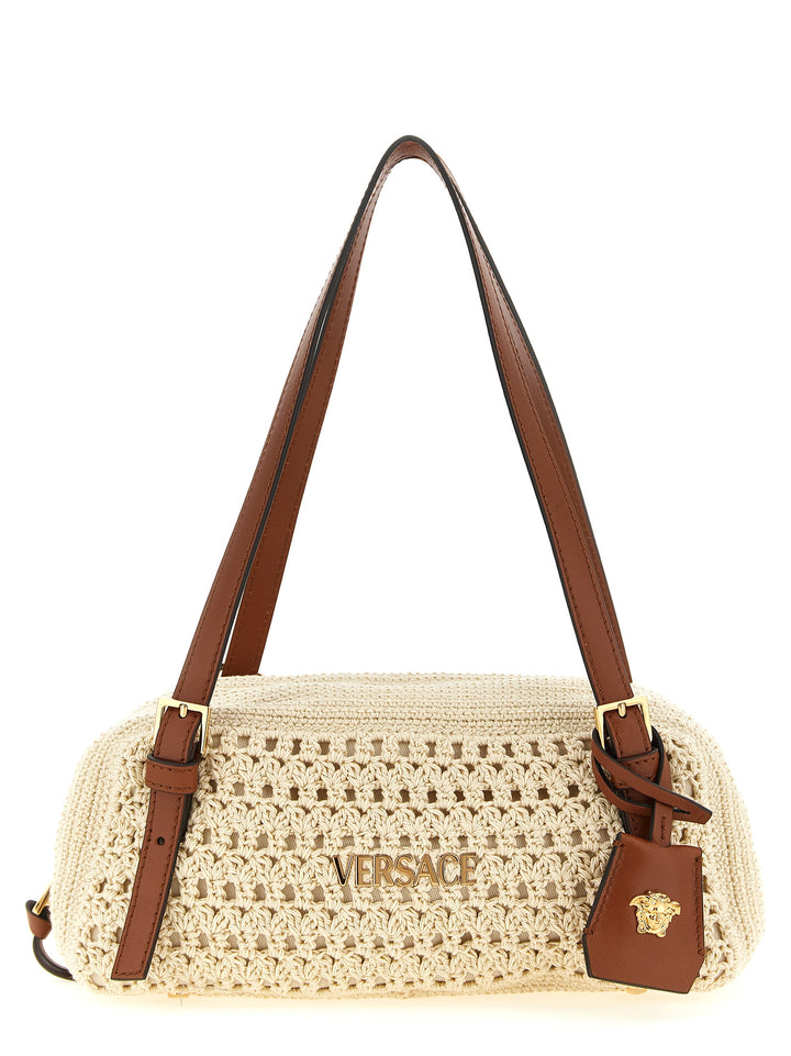 Versace Versace Tag Borse a Spalla e Tracolla - Beige | c33ff706de0ca54d12cb3d0dd381d093a780e606