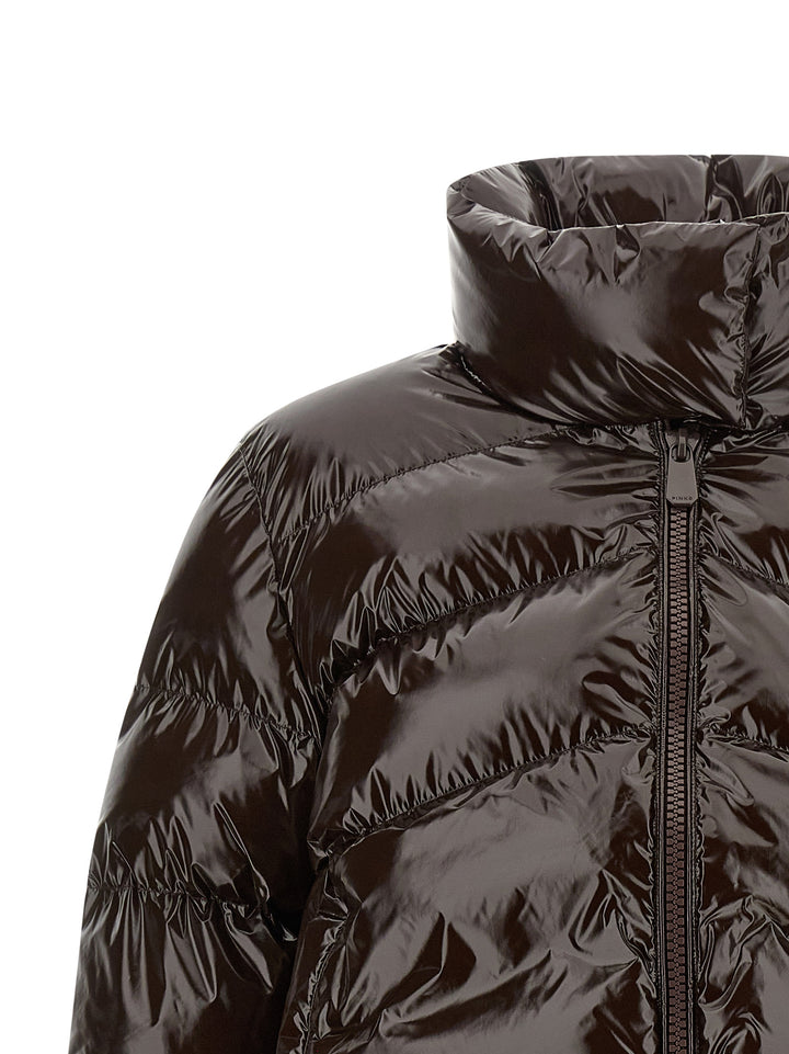 Pinko Love Birds Puffer Jackets - Marrone | 47e27106fe63723c5644c0727089961da9f3fa62