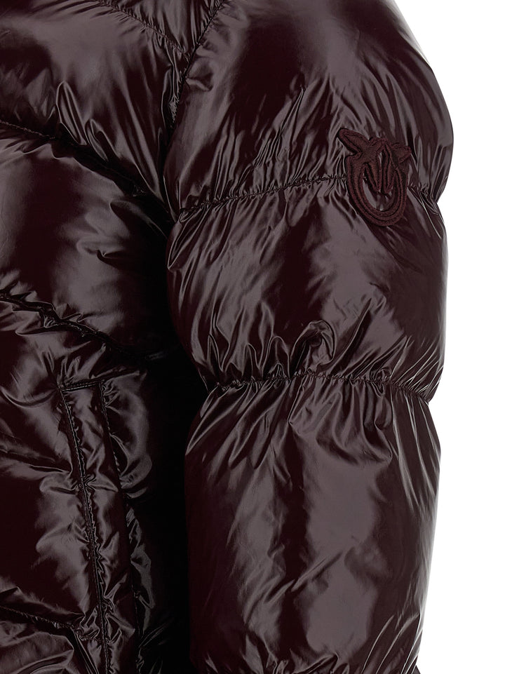 Pinko Mirco Puffer Jackets - Bordeaux | b7a4998758e2b523a2eb603f4ebed6819693293b