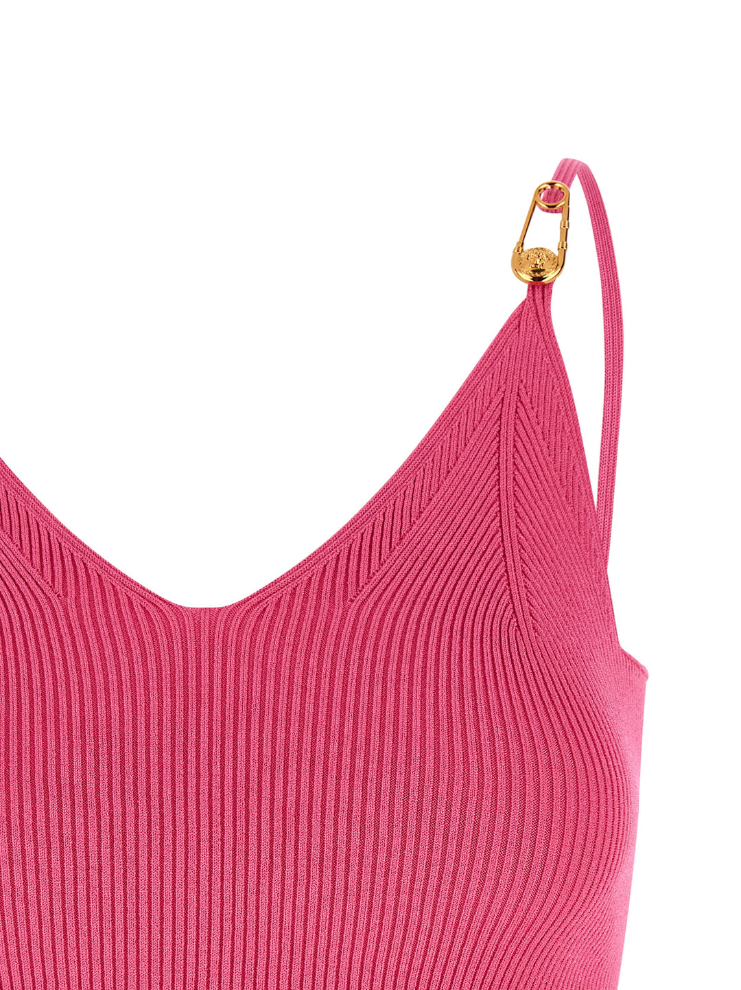Versace Safety Pin Top - Fucsia | b96b422e47e41ffe98530ebb38fa0d0fae98abdd