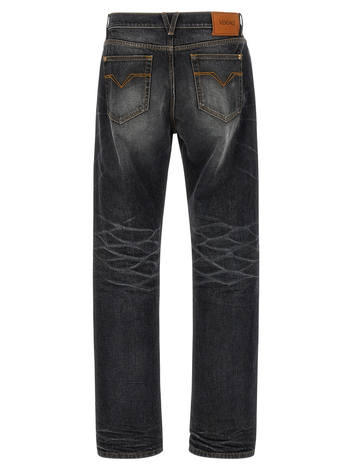 Versace Medusa Biggie Jeans - Nero | cd073ae2ddd9f8d0f60f22c21bfa1891ad77a607