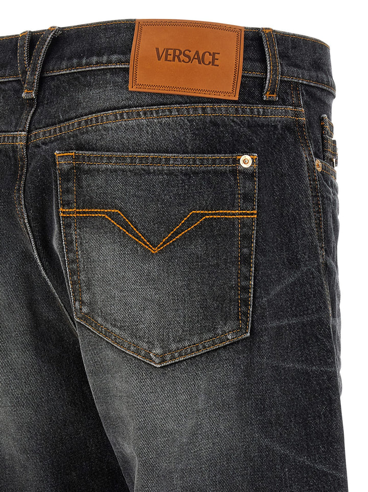 Versace Medusa Biggie Jeans - Nero | 35ae566f4b870df98a568c5828a963e0a4809f7c