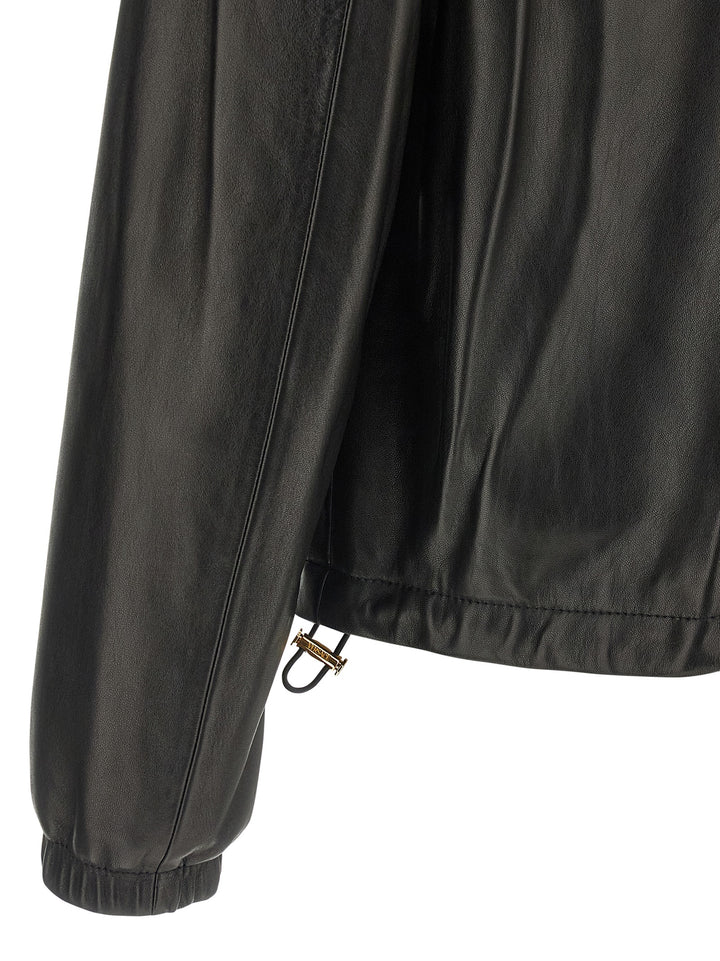 Versace Plongé Nappa Jacket Puffer Jackets - Nero | f66593a8f58930f84750b83de04f8c2ee1328194