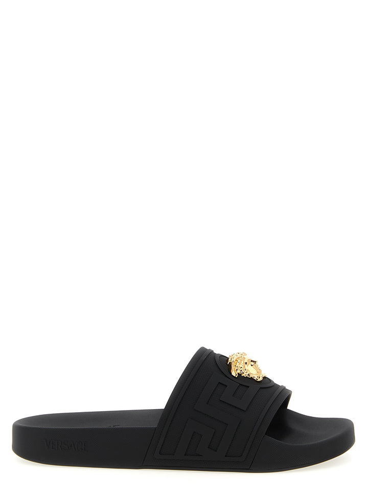 Versace La Medusa Sandali - Nero | 1ffeb3a426c277a50183a284896b137c952024bf
