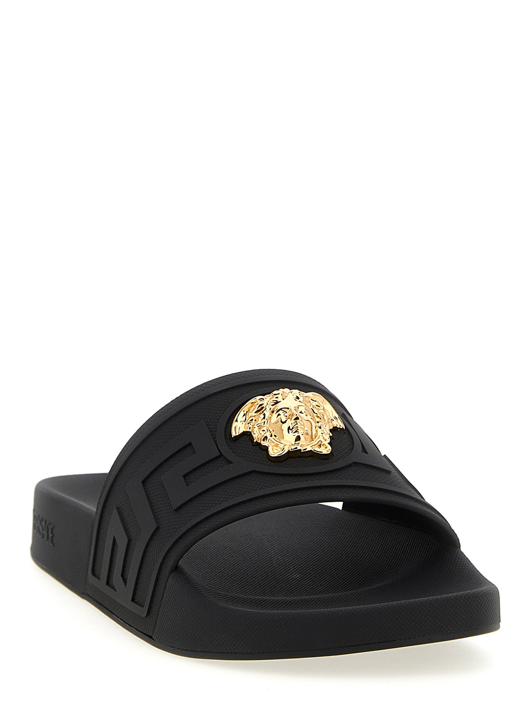 Versace La Medusa Sandali - Nero | bc1149b3a6d6c74019326d655dcb15a23ccadcec