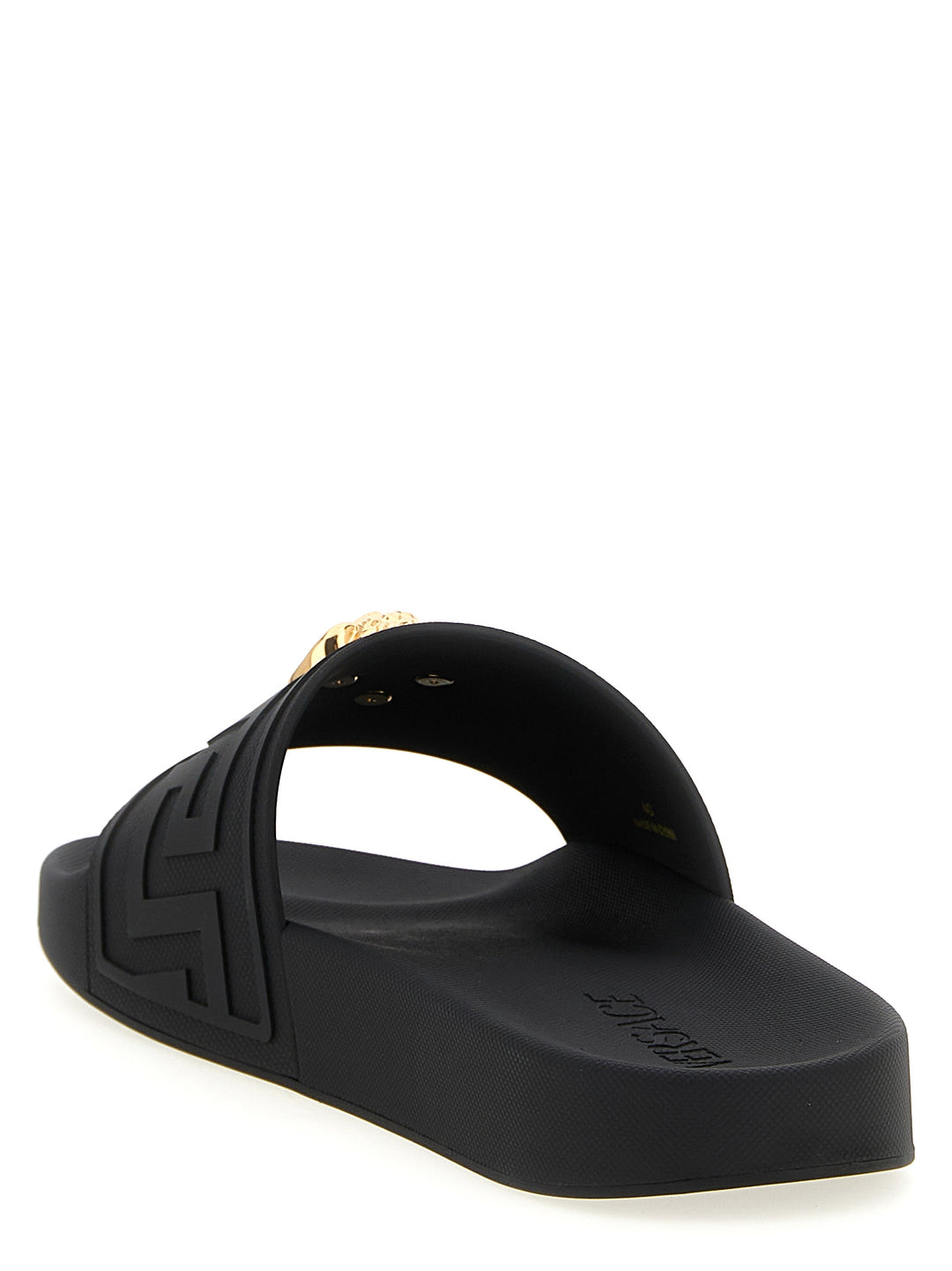 Versace La Medusa Sandali - Nero | b072e135b56f2c978976131e0f63c63b8e546cc8