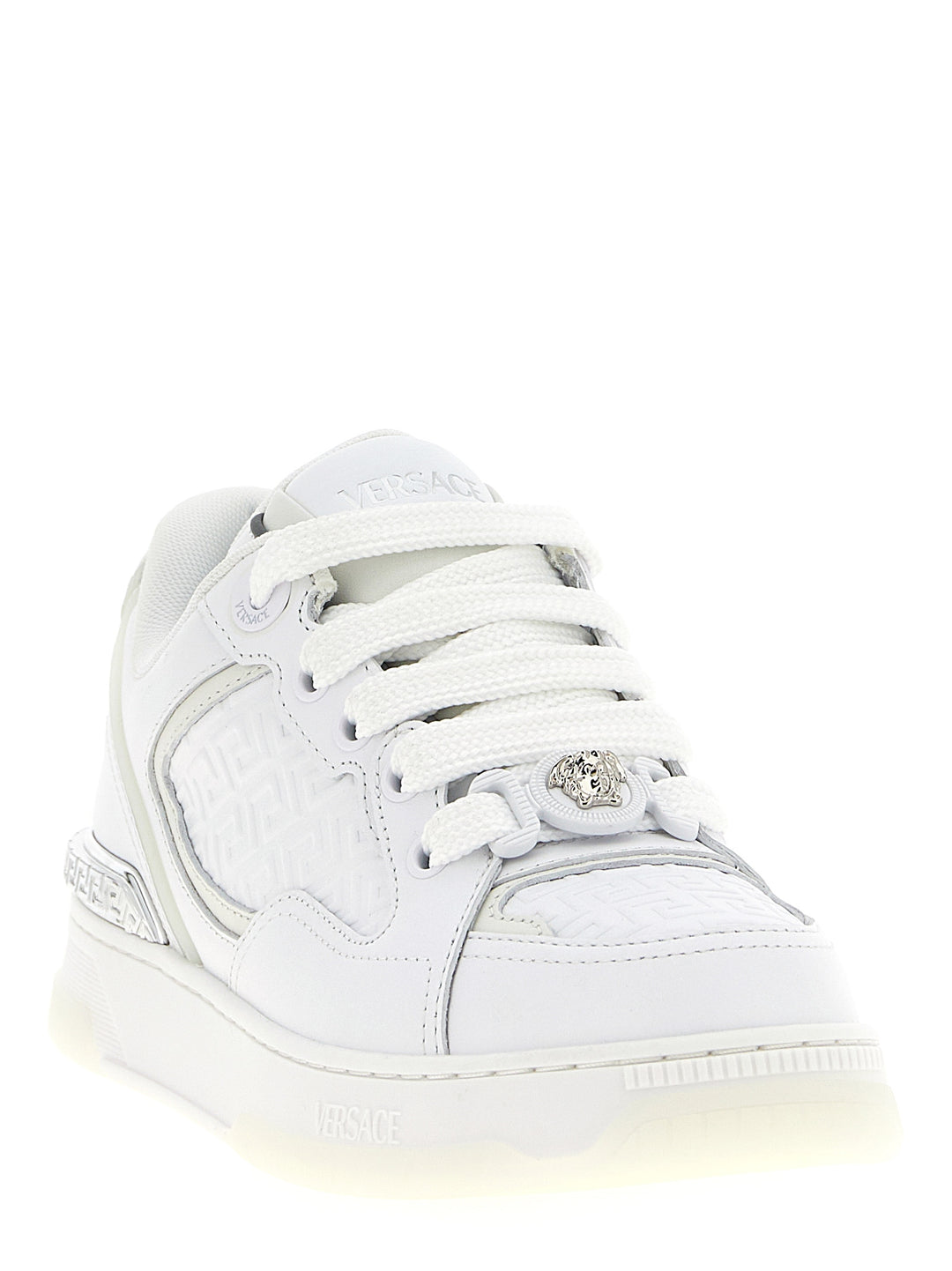 Versace Biggie Basket Sneakers - Bianco | fed50fe6b173ca891e025227d93c560fc9219a91