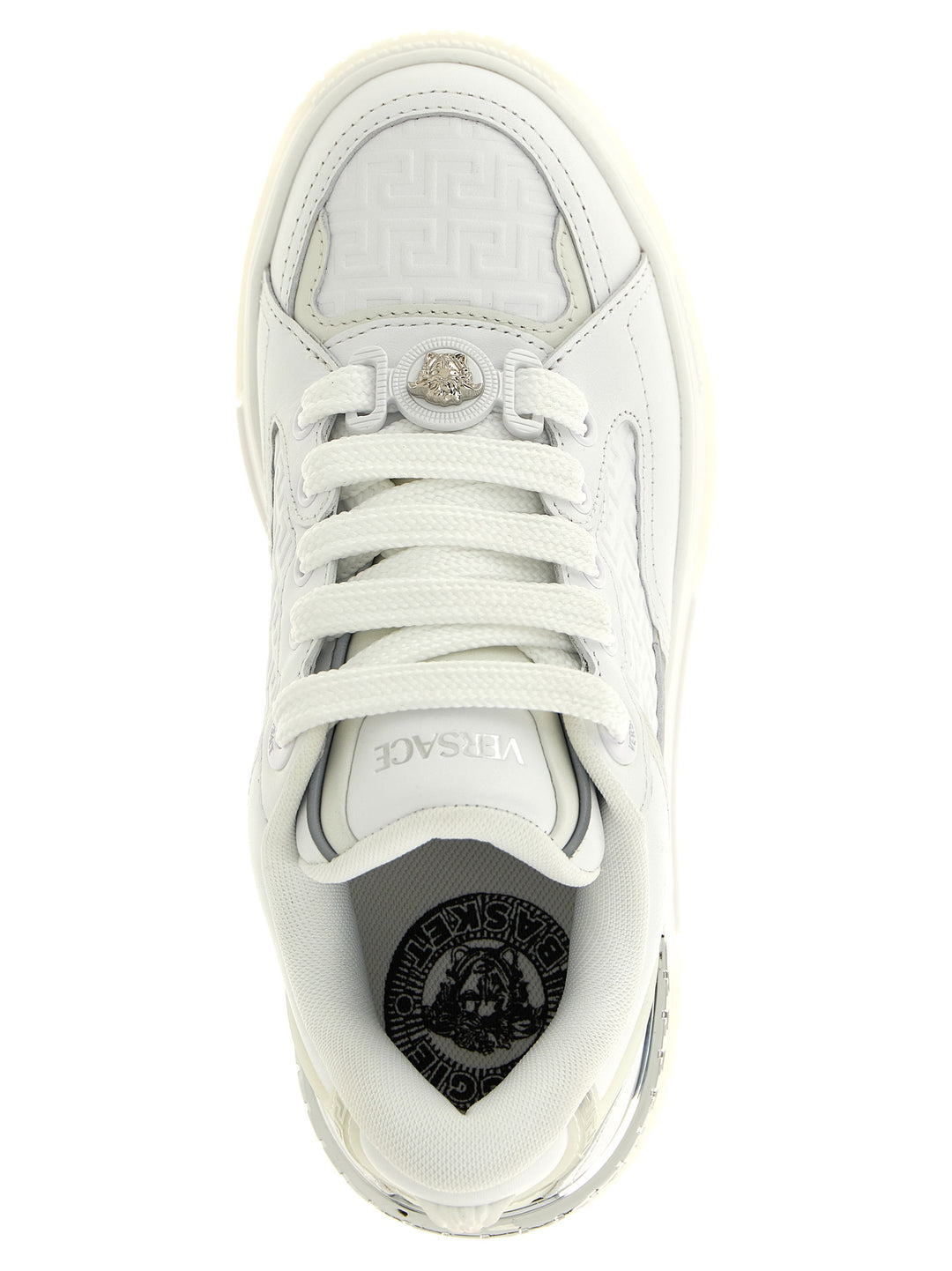 Versace Biggie Basket Sneakers - Bianco | ee98c01a8341c5a59bc39fc1f9018436d0800aa9