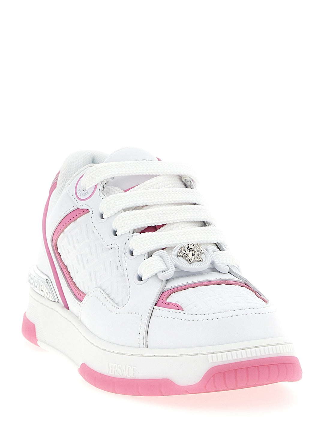 Versace Biggie Basket Sneakers - Rosa | 7867ce790ea992e302d7b79168eb0e0fbf431133