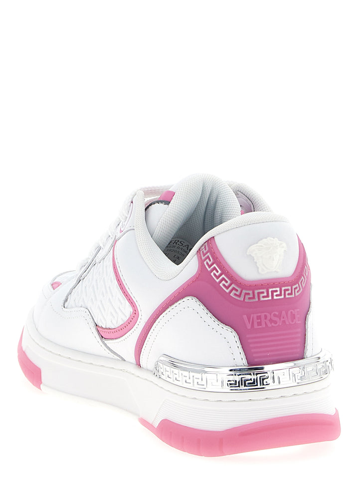 Versace Biggie Basket Sneakers - Rosa | 233a6cd01e4a9f10c08b1c679b55304eb041e002