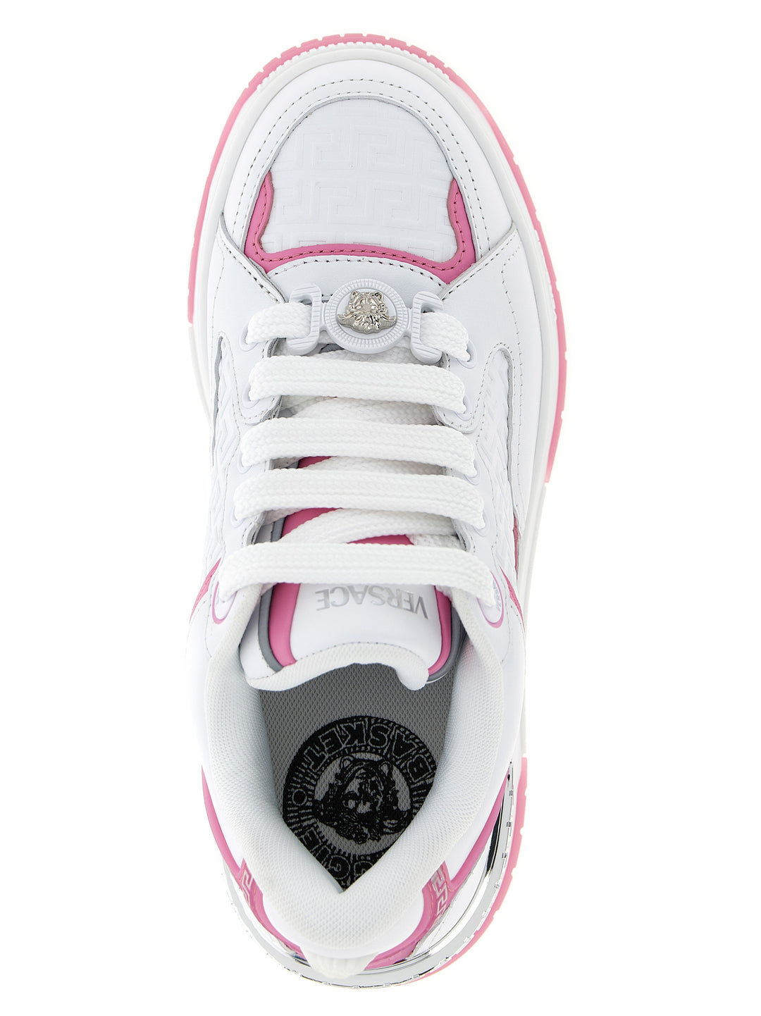 Versace Biggie Basket Sneakers - Rosa | 28de588b44623765ca99e21f5164332343232309