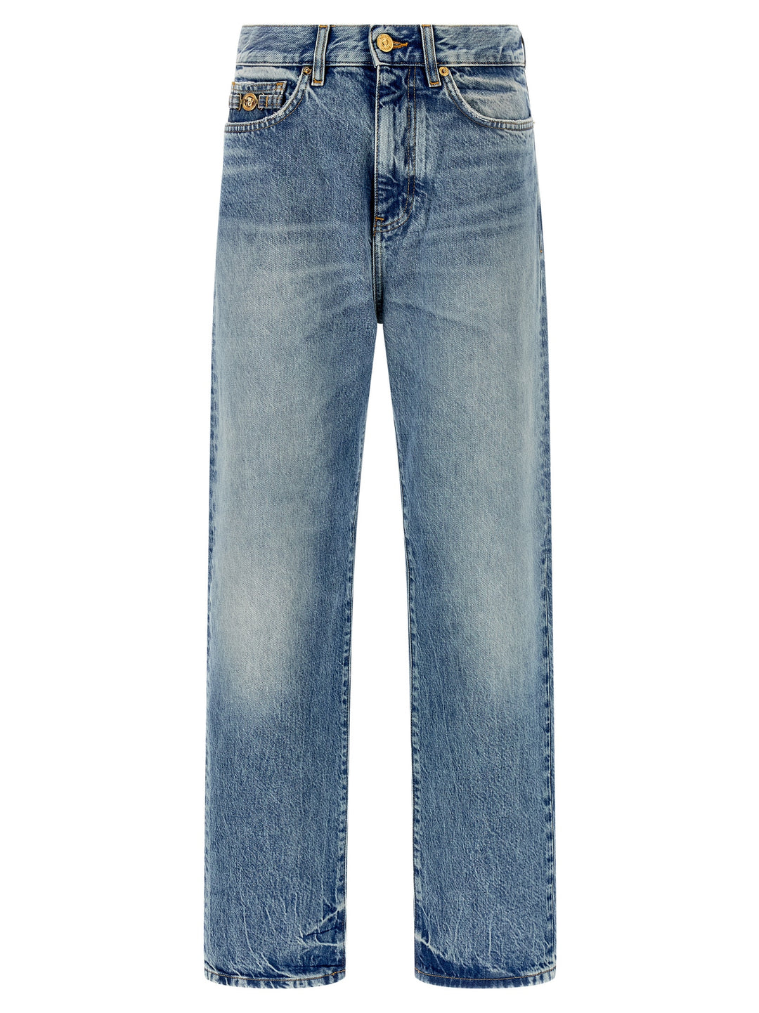 Versace Medusa Biggie Jeans - Blu | 8a911d3b212e86a750d0254b75e9d19820524a40