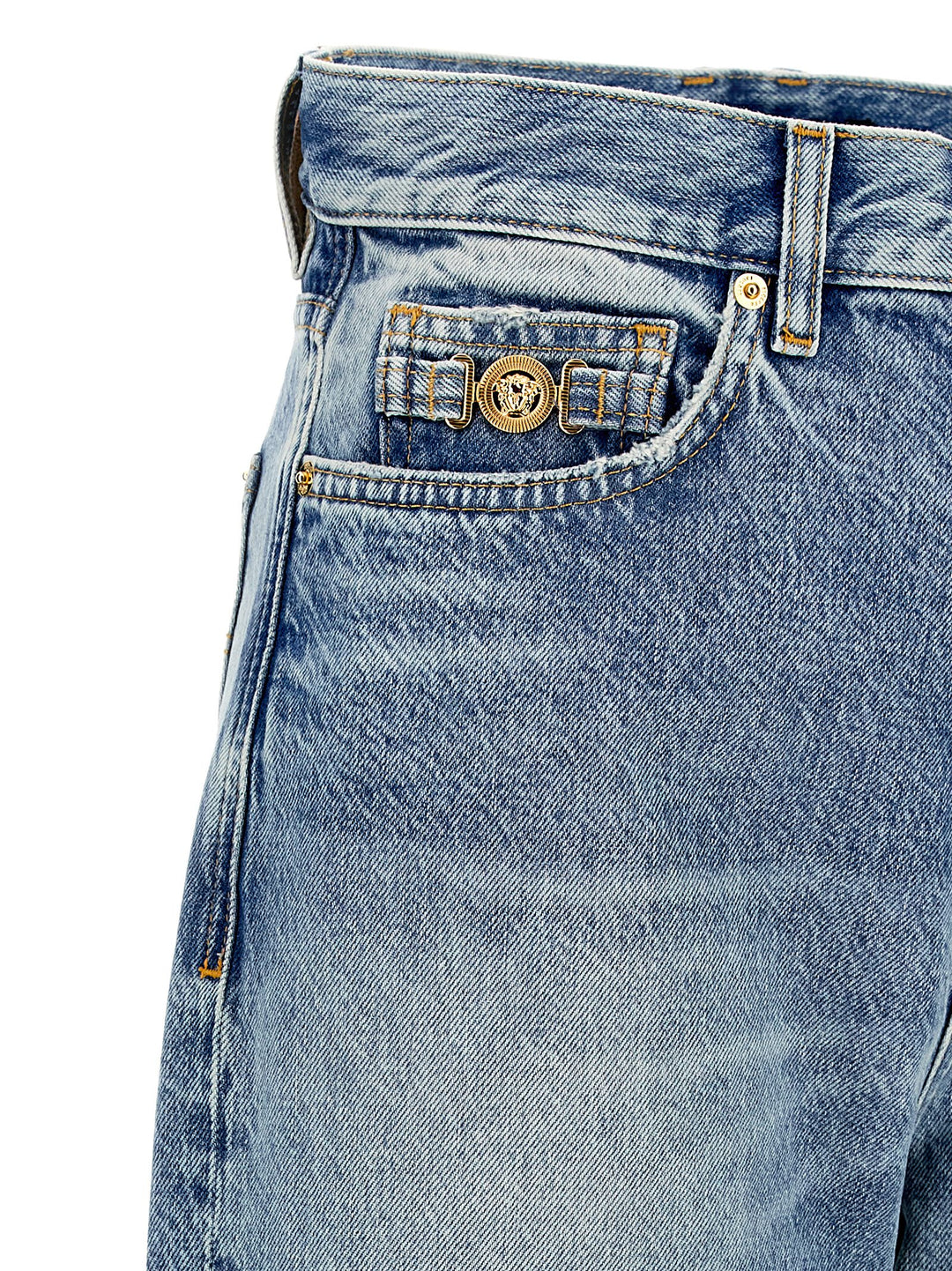 Versace Medusa Biggie Jeans - Blu | 12eda585283b437234baa62a5022ef9ab04d126a