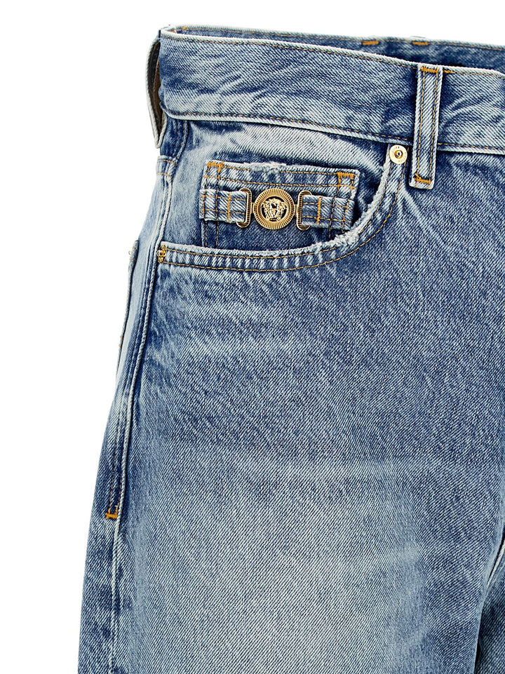 Versace Medusa Biggie Jeans - Blu | 12eda585283b437234baa62a5022ef9ab04d126a