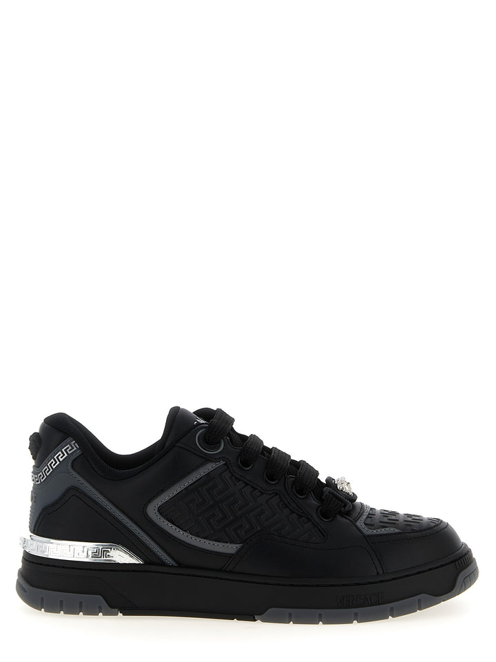 Versace Biggie Basket Sneakers - Nero | eb4b95e50efe7d5b86cf6a83d3dce00f53fa95c4