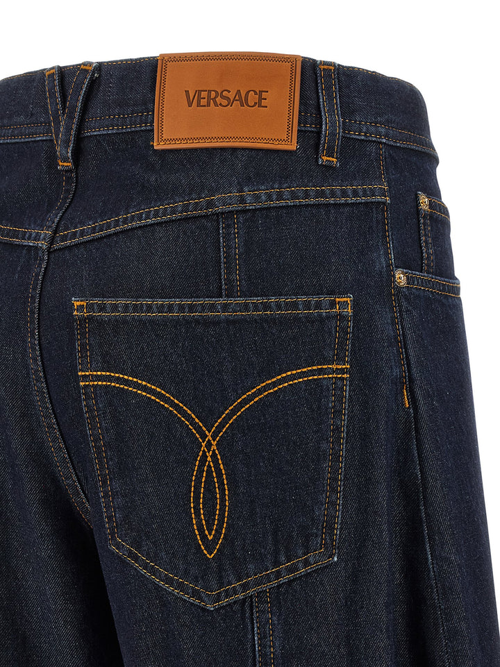 Versace Soft Wash Jeans - Blu | b1768259af4395d952f8b82d384db1a84634c746