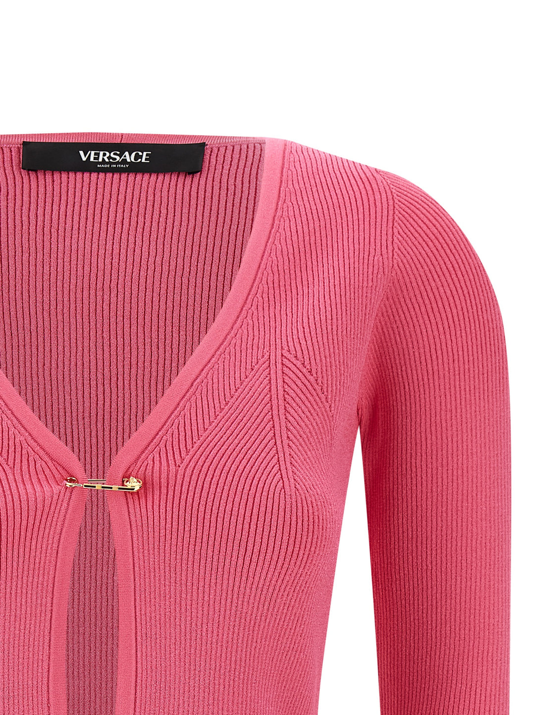 Versace Safety Pin Maglioni - Fucsia | e70d10b71ced6362999fd6da4951edf94f9290df