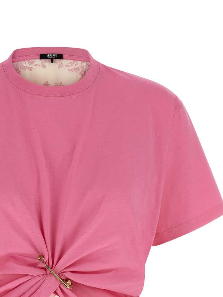Versace Underwater Barocco T shirt - Rosa | 262bcff5c2c0e7ec243908d472acf0f8c5cef40e