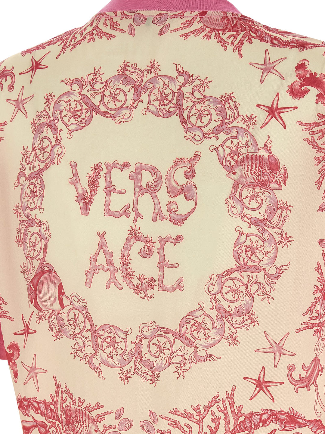 Versace Underwater Barocco T shirt - Rosa | ecde3892c5b71f9acb170c47487a0a01569ee650